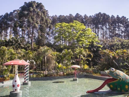 Piscina da estrutura do Clube Rincao
